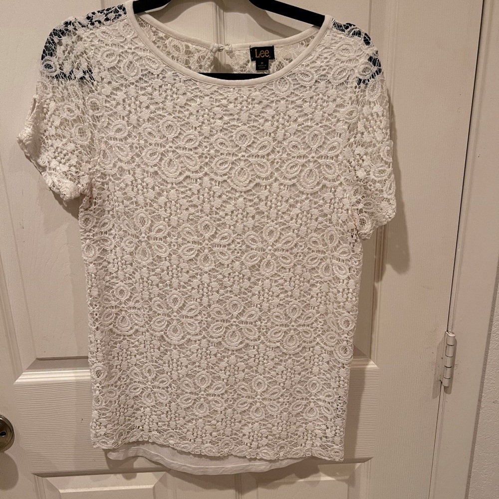 Women’s lace crochet blouse